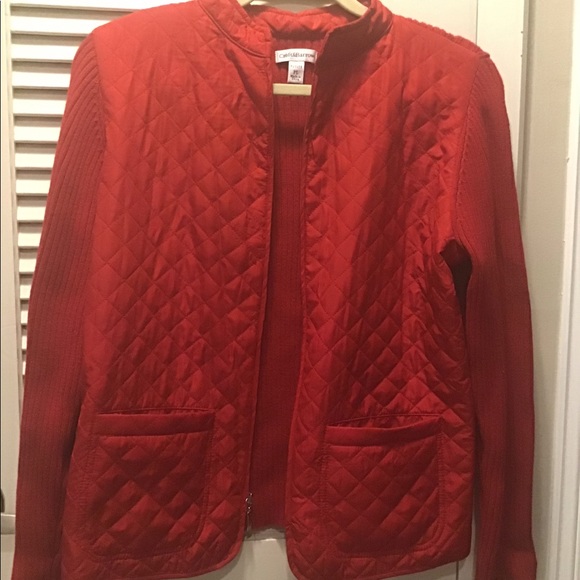 Petite Croft Barrow Quilted Sweater 